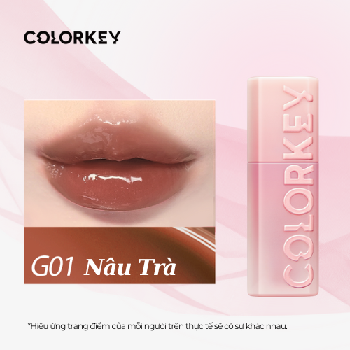 COLORKEY 3-D Lip Gloss Pink Case Creates Plump, Full Lip Effect 3ml