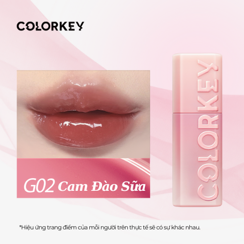 COLORKEY 3-D Lip Gloss Pink Case Creates Plump, Full Lip Effect 3ml
