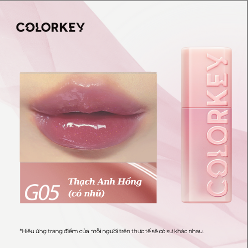 COLORKEY 3-D Lip Gloss Pink Case Creates Plump, Full Lip Effect 3ml