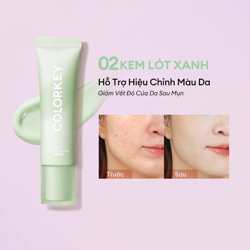 COLORKEY Primer Helps Correct Skin Color & Lift Skin Tone, Lightweight, Non-Clogging 30g