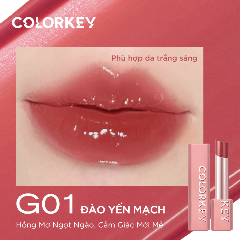 Son Dưỡng Môi Có Màu COLORKEY Giúp Dưỡng Ẩm Môi, Hiệu Chỉnh Sắc Môi Tươi Tắn 3g