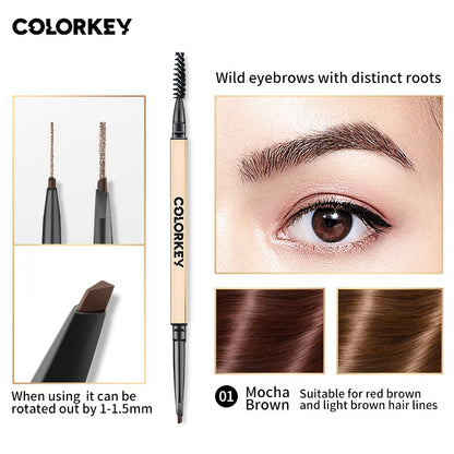 Chì Kẻ Mày COLORKEY Thiết Kế Hai Đầu Tiện Dụng, Thích Hợp Dùng Điêu Khắc 0.7g