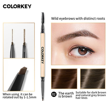 Chì Kẻ Mày COLORKEY Thiết Kế Hai Đầu Tiện Dụng, Thích Hợp Dùng Điêu Khắc 0.7g