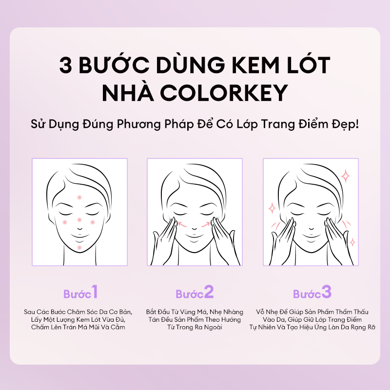 Primer COLORKEY Membantu Membetulkan Warna Kulit &amp; Menaikkan Tona Kulit, Ringan, Tidak Marah 30g 