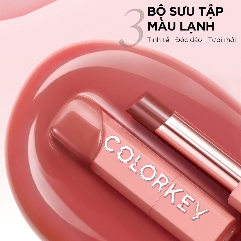 Son Dưỡng Môi Có Màu COLORKEY Giúp Dưỡng Ẩm Môi, Hiệu Chỉnh Sắc Môi Tươi Tắn 3g