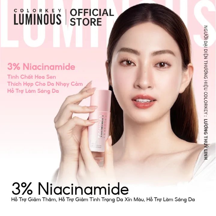 Serum COLORKEY LUMINOUS Phù Hợp Da Nhạy Cảm Hỗ Trợ Dưỡng Sáng, Cải Thiện Tình Trạng Da Xỉn Màu 30ml