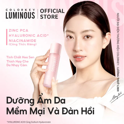 Nước Hoa Hồng COLORKEY LUMINOUS Giúp Cân Bằng Nước Và Dầu, Hỗ Trợ Dưỡng Ẩm Và Làm Sáng Da 100ml