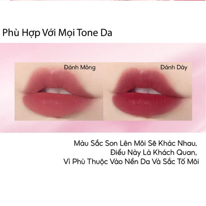 Son COLORKEY Watery Tint Bền Màu Lâu Trôi, Không Dính Cốc, Siêu Mịn Môi Phiên Bản Cung Tuấn 1.8g