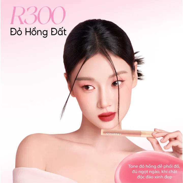 Son COLORKEY Watery Tint Bền Màu Lâu Trôi, Không Dính Cốc, Siêu Mịn Môi Phiên Bản Cung Tuấn 1.8g