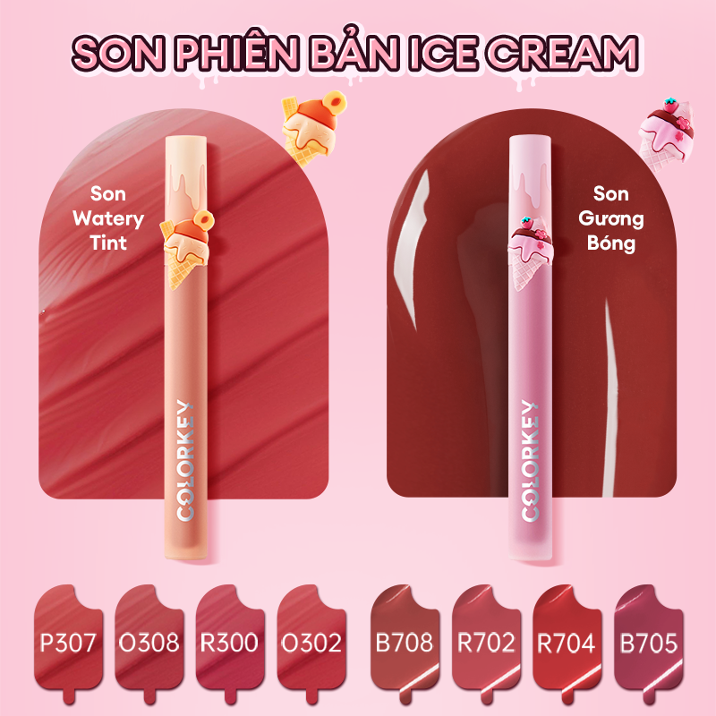 Son COLORKEY Phiên Bản Ice Cream Ngọt Ngào Thời Thượng