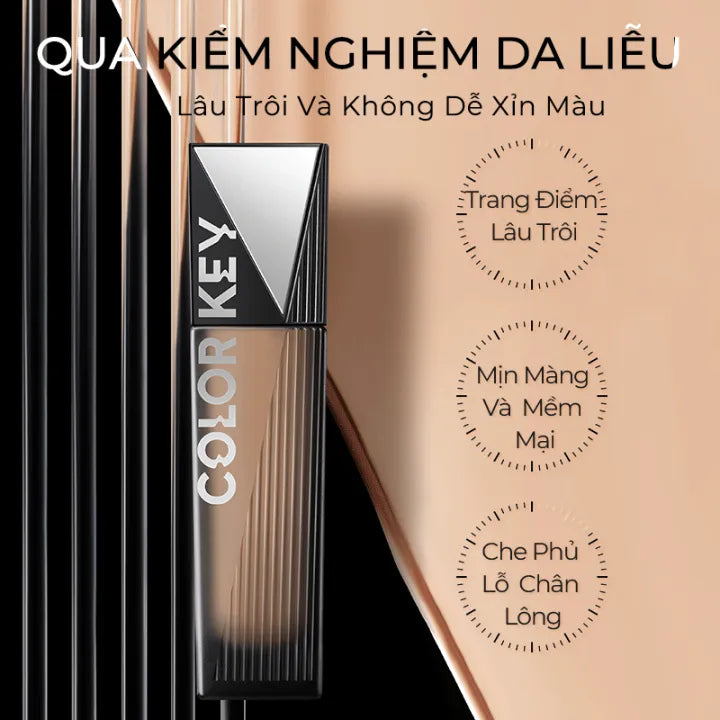 Combo 1 Chai Kem Nền COLORKEY Dạng Lỏng Cho Da Dầu 30g & 1 Xịt Khóa Nền COLORKEY Tia Sương Mềm Mại Giúp Khóa Chặt Lớp Trang Điểm100ml/chai