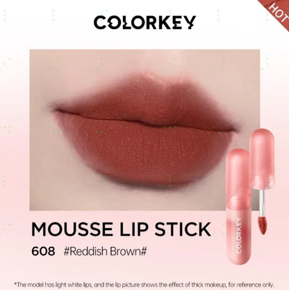 Son Kem Bùn COLORKEY Lip Mud Chất Son Mềm Mịn Che Vân Môi Tốt, Màu Sắc Thời Thượng 2g