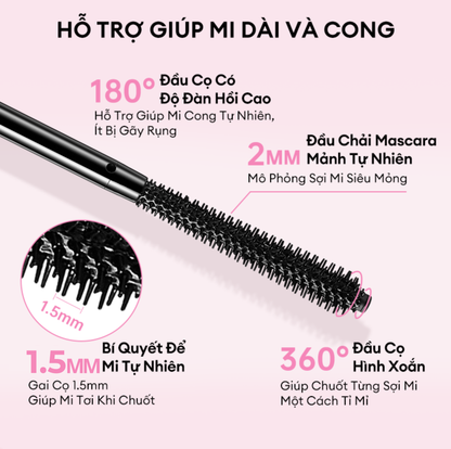 Mascara COLORKEY Hỗ Trợ Giúp Mi Dài Và Tơi, Tạo Cảm Giác Tự Nhiên, Nhanh Khô, Không Lem Trôi 4.5g