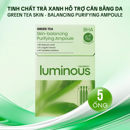 [MỚI] Tinh Chất Dưỡng Da Trà Xanh COLORKEY LUMINOUS Hỗ Trợ Phục Hồi Và Cân Bằng Da 1.5ml/ống