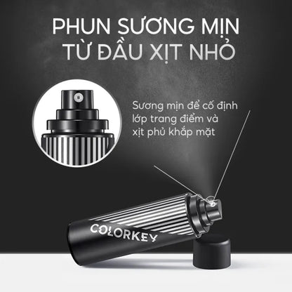 Combo 1 Chai Kem Nền COLORKEY Dạng Lỏng Cho Da Dầu 30g & 1 Xịt Khóa Nền COLORKEY Tia Sương Mềm Mại Giúp Khóa Chặt Lớp Trang Điểm100ml/chai