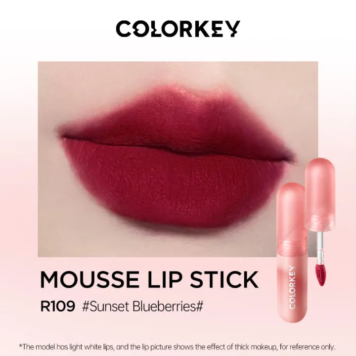 Son Kem Bùn COLORKEY Lip Mud Chất Son Mềm Mịn Che Vân Môi Tốt, Màu Sắc Thời Thượng 2g