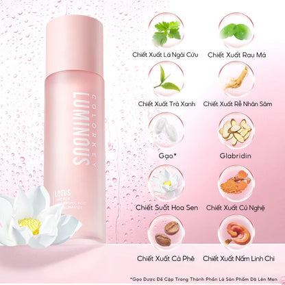 Nước Hoa Hồng COLORKEY LUMINOUS Giúp Cân Bằng Nước Và Dầu, Hỗ Trợ Dưỡng Ẩm Và Làm Sáng Da 100ml