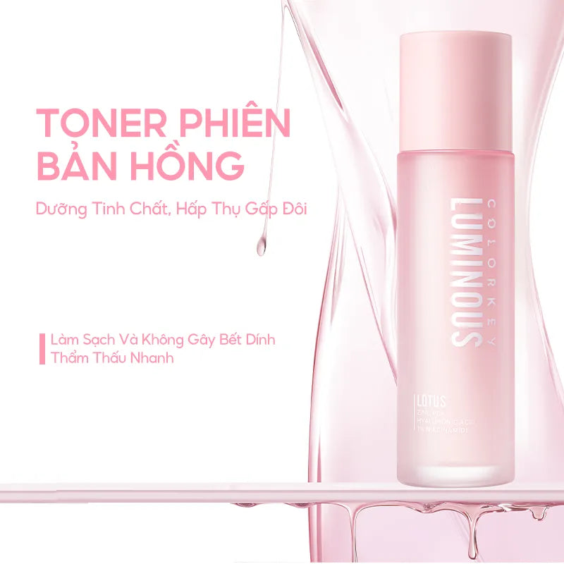 Nước Hoa Hồng COLORKEY LUMINOUS Giúp Cân Bằng Nước Và Dầu, Hỗ Trợ Dưỡng Ẩm Và Làm Sáng Da 100ml