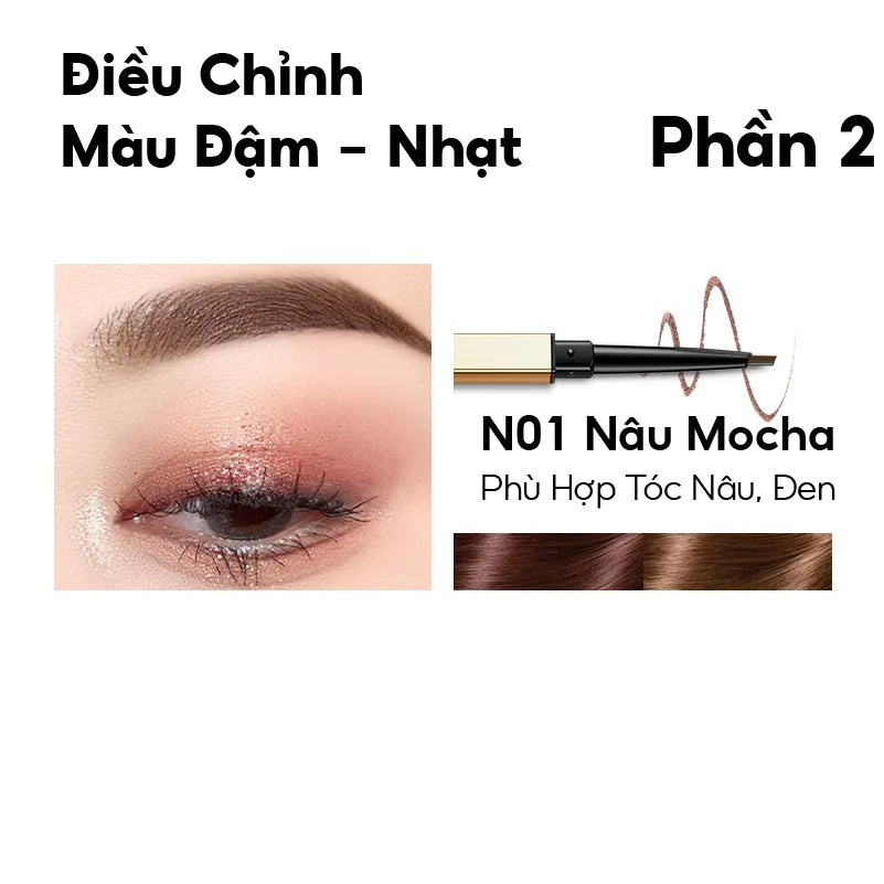 Chì Kẻ Mày COLORKEY Thiết Kế Hai Đầu Tiện Dụng, Thích Hợp Dùng Điêu Khắc 0.7g