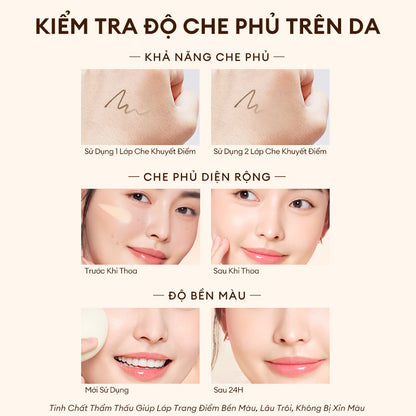 [MỚI] Kem Che Khuyết Điểm COLORKEY Dạng Lỏng, Mỏng Nhẹ, Che Phủ Cao 6ml