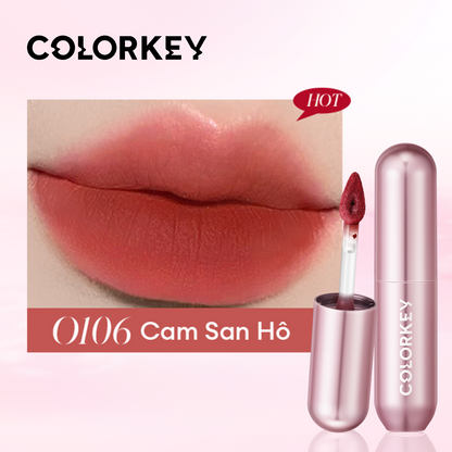 [PHIÊN BẢN NÂNG CẤP] Son Kem Bùn COLORKEY Lip Mud Mousse Matte Chất Son Mềm Mịn, Che Vân Môi Tốt, Hỗ Trợ Dưỡng Ẩm, Màu Sắc Thời Thượng 2g