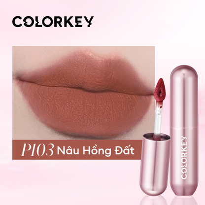 [PHIÊN BẢN NÂNG CẤP] Son Kem Bùn COLORKEY Lip Mud Mousse Matte Chất Son Mềm Mịn, Che Vân Môi Tốt, Hỗ Trợ Dưỡng Ẩm, Màu Sắc Thời Thượng 2g