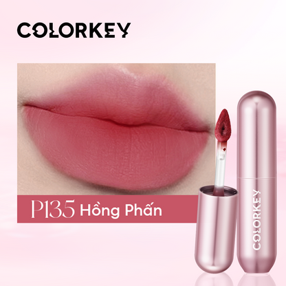 [PHIÊN BẢN NÂNG CẤP] Son Kem Bùn COLORKEY Lip Mud Mousse Matte Chất Son Mềm Mịn, Che Vân Môi Tốt, Hỗ Trợ Dưỡng Ẩm, Màu Sắc Thời Thượng 2g