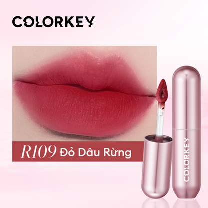 [PHIÊN BẢN NÂNG CẤP] Son Kem Bùn COLORKEY Lip Mud Mousse Matte Chất Son Mềm Mịn, Che Vân Môi Tốt, Hỗ Trợ Dưỡng Ẩm, Màu Sắc Thời Thượng 2g