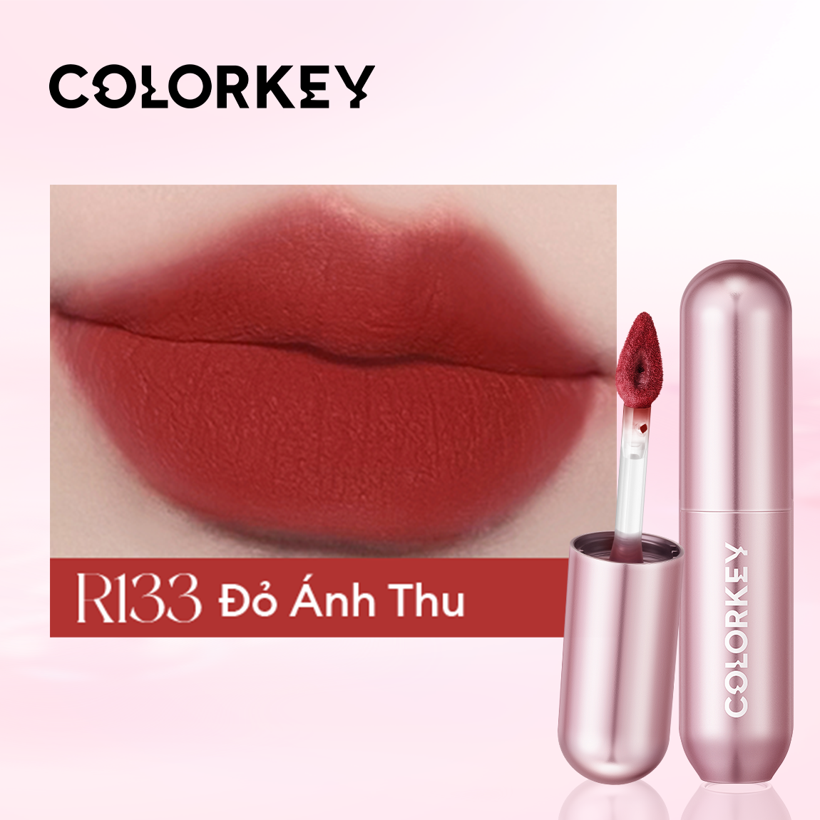 [PHIÊN BẢN NÂNG CẤP] Son Kem Bùn COLORKEY Lip Mud Mousse Matte Chất Son Mềm Mịn, Che Vân Môi Tốt, Hỗ Trợ Dưỡng Ẩm, Màu Sắc Thời Thượng 2g