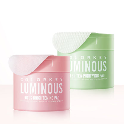 [MỚI] Toner Pad COLORKEY LUMINOUS Hỗ Trợ Làm Dịu Da Cân Bằng Độ Ẩm 210ml/hũ