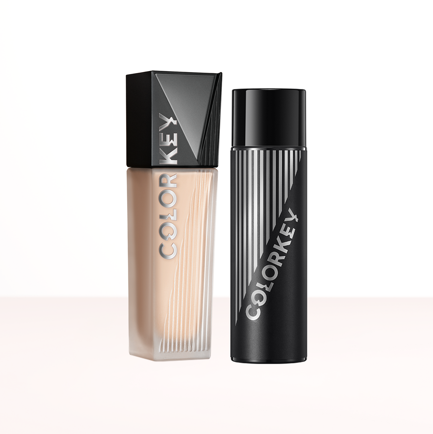 Combo 1 Bottle of COLORKEY Liquid Foundation for Oily Skin 30g &amp; 1 COLORKEY Foundation Setting Spray Soft Mist Helps Lock Makeup 100ml/bottle 